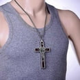 thumbnail image 4 of Catholic Metal Alloy Crucifix Jesus T Hanging, 4 of 5
