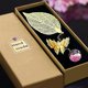 thumbnail image 1 of ZHAOCHENG Marcador de hojas de metal con colgante de mariposa 6D, un bonito regalo para lectoras, mujeres, niñas y maestras. Cumpleaños, 1 of 5