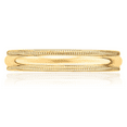 thumbnail image 4 of 14K Solid Yellow Gold 4mm Milgrain Half Round Plain Classic Wedding Band Ring, 4 of 11