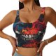 thumbnail image 1 of Balery Abstract Colorful Skull Art Sujetadores deportivos con espalda cruzada para mujer, acolchados, sin costuras, de alto impacto, ideales para yoga, gimnasio, entrenamiento y fitness.-Large, 1 of 8