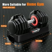 GIKPAL 160LB(80lbs*2) Adjustable Dumbbells Set,16 in 1 Quick-Select 5-80lbs Weight Adjustable Dumbbells for Full Body Home Workout