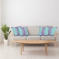 thumbnail image 4 of Ambesonne Mandala Throw Pillow Cover 4 Pack, Ornate Hippie, 24", Purple Aqua, 4 of 5