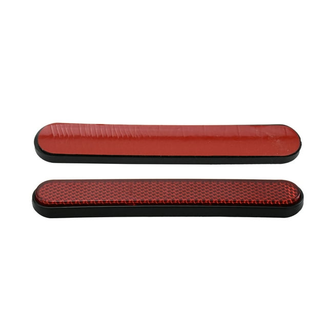 Royalbelle 1 Pair Motorcycle Safety Reflector Reflective Sticker Front Fork Reflector Lower Legs Slider Saddlebag Lock Covers Reflector Compatible with Trailer Cars Trucks Boat