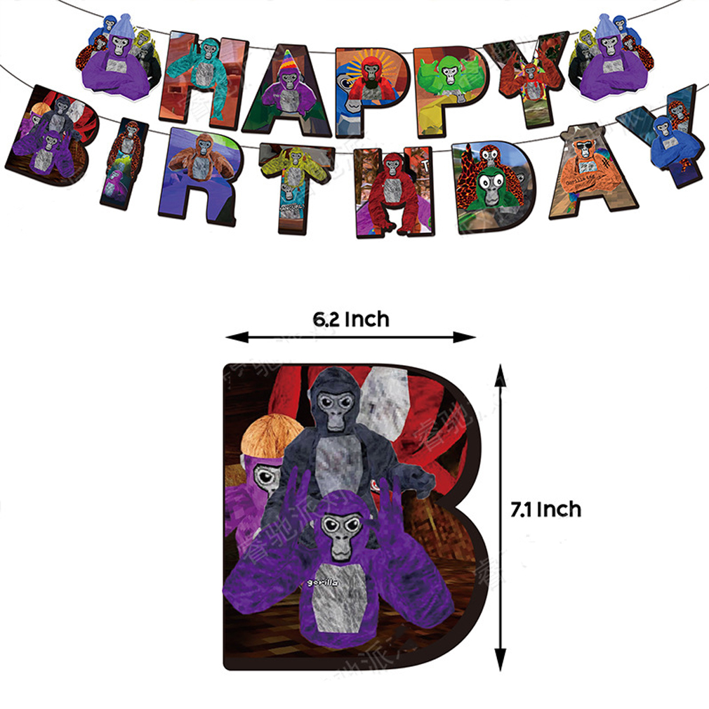 Gorilla Tag Birthday Party Banner [Digital Download]