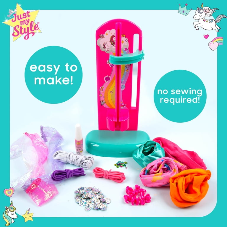 Galt Toys Sparkly Scrunchies Craft Kit For Kids Ages 5+ - Make 5 Decorative Hair Scrunchies