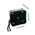 thumbnail image 2 of Holloyiver Quilted Bow Makeup Bag, Coquette Cosmetic Bag Makeup Pouch for Women Girls, Aesthetic Organizer Bags Travel Toiletry Bags For Sanitary Napkins And Daily Essentialss, 2 of 5