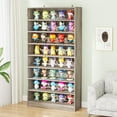 71 Inch Tall Bookcase, Modern Freestanding Bookshelf 9 Tier Bookcases