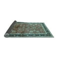 thumbnail image 2 of Ahgly Company Indoor Square Oriental Light Blue Industrial Area Rugs, 4' Square, 2 of 4