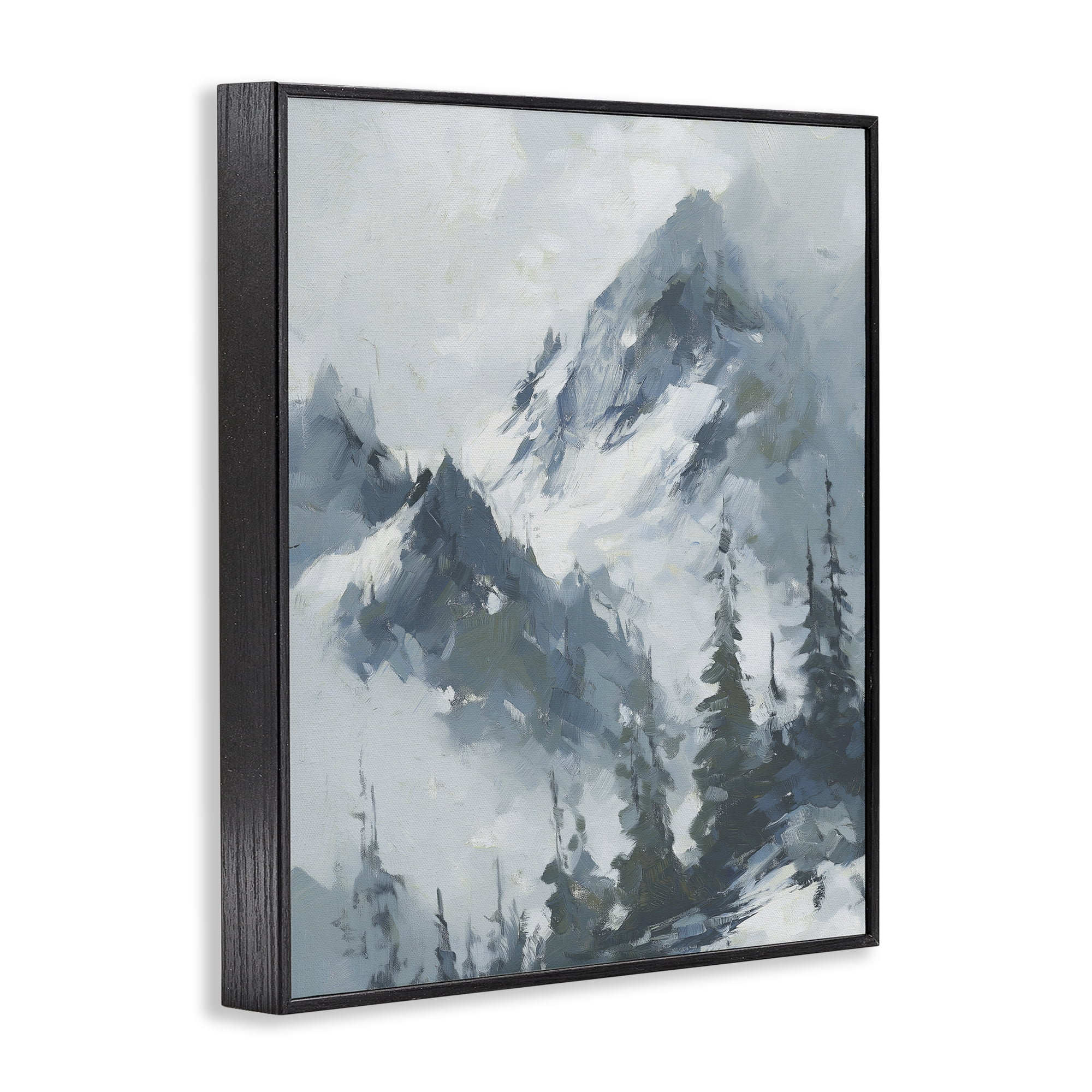 Stupell Industries Frozen Majesty Mountains Black Framed Giclee Art, design by Svetlana Aleynikova