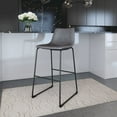 thumbnail image 6 of Smart Barstool Charcoal Barstool, Transitional Style, Plush and durable faux leather fabric, Plywood, Indoor Bar, 6 of 13