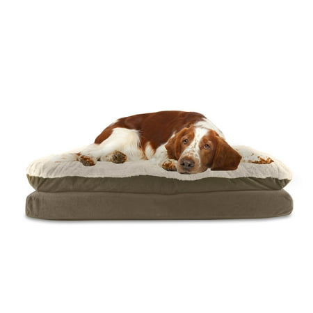UPC: 0086268185864 | Canine Creations Arlee Pillow Topper Rectangle Pet Dog Bed – Orthopedic Therapeutic – Large/Extra Large (choose your color)