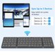 thumbnail image 5 of Teclado inalámbrico plegable, recargable por USB para iOS, Android, Windows, PC, portátil, teléfono inteligente, color gris, 5 of 5