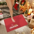thumbnail image 4 of kladzum Merry Christmas Doormat Xmas Tree Printed Door Mat Household Non-Slip Floor Mats Red Christmas Theme Small Rug Entrance Carpet Mats for Holiday Party Decor Gifts, 23.6x15.7 Inches, 4 of 6