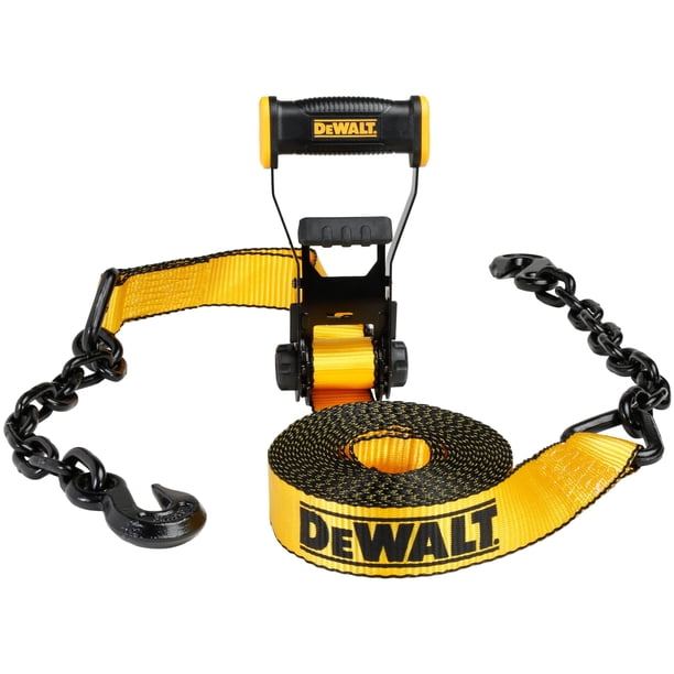 Correa de amarre con trinquete DEWALT DXBC10000C negro/amarilla, 2 x 9 m