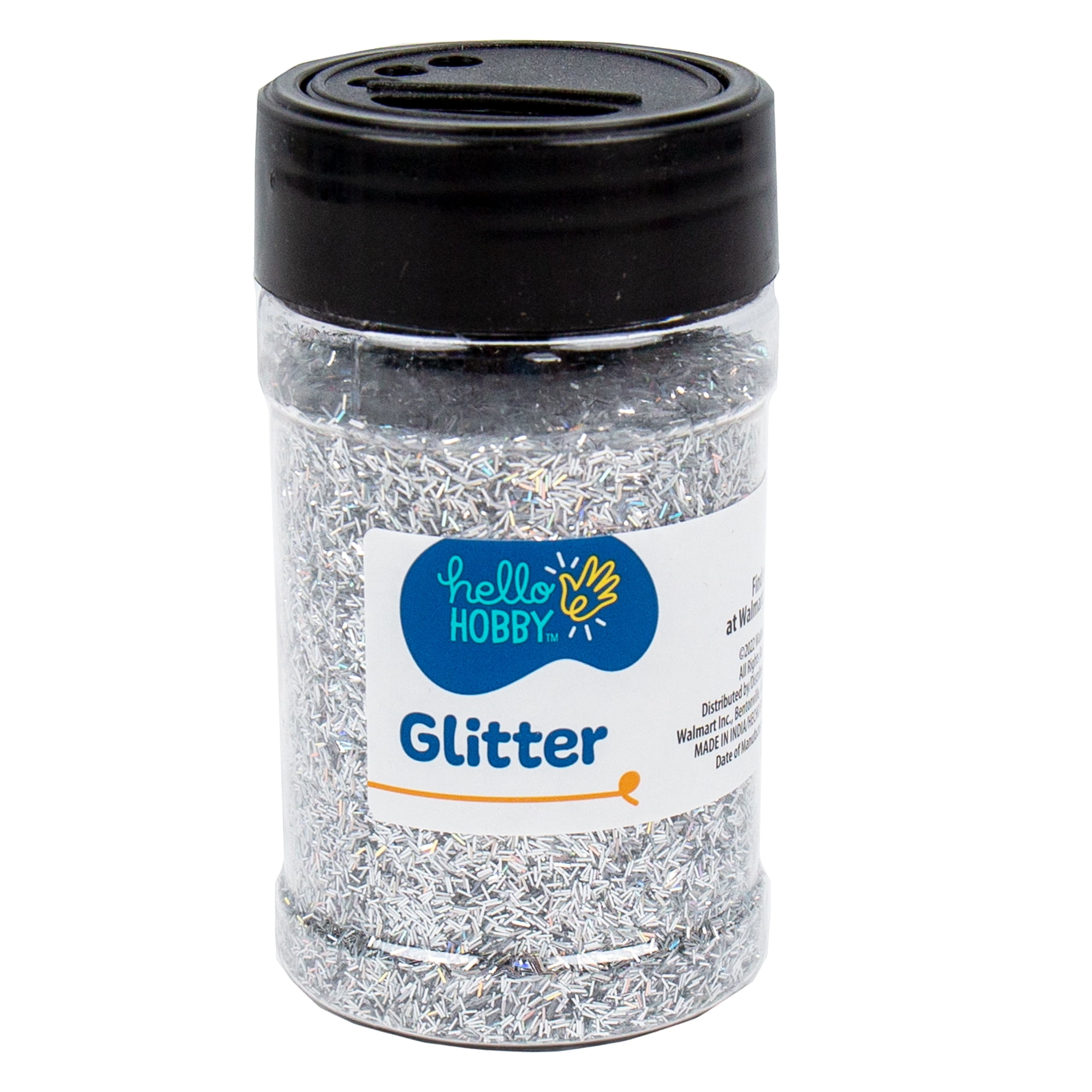Hello Hobby Holographic Silver Glitter Shaker