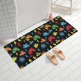 thumbnail image 2 of Multicolor Controllers Games Icons Black Pattern Bathroom Rugs Mat,Non Slip Microfiber Bathroom Rug,Rubber Backing,Soft Bathroom Mats for Bathroom Floor,Tub and Shower,60x24in(150x60cm), 2 of 5