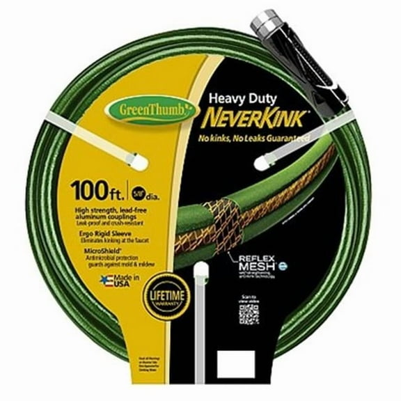Teknor-Apex  0.62 in. x 100 ft. Green Thumb Neverkink Garden Hose