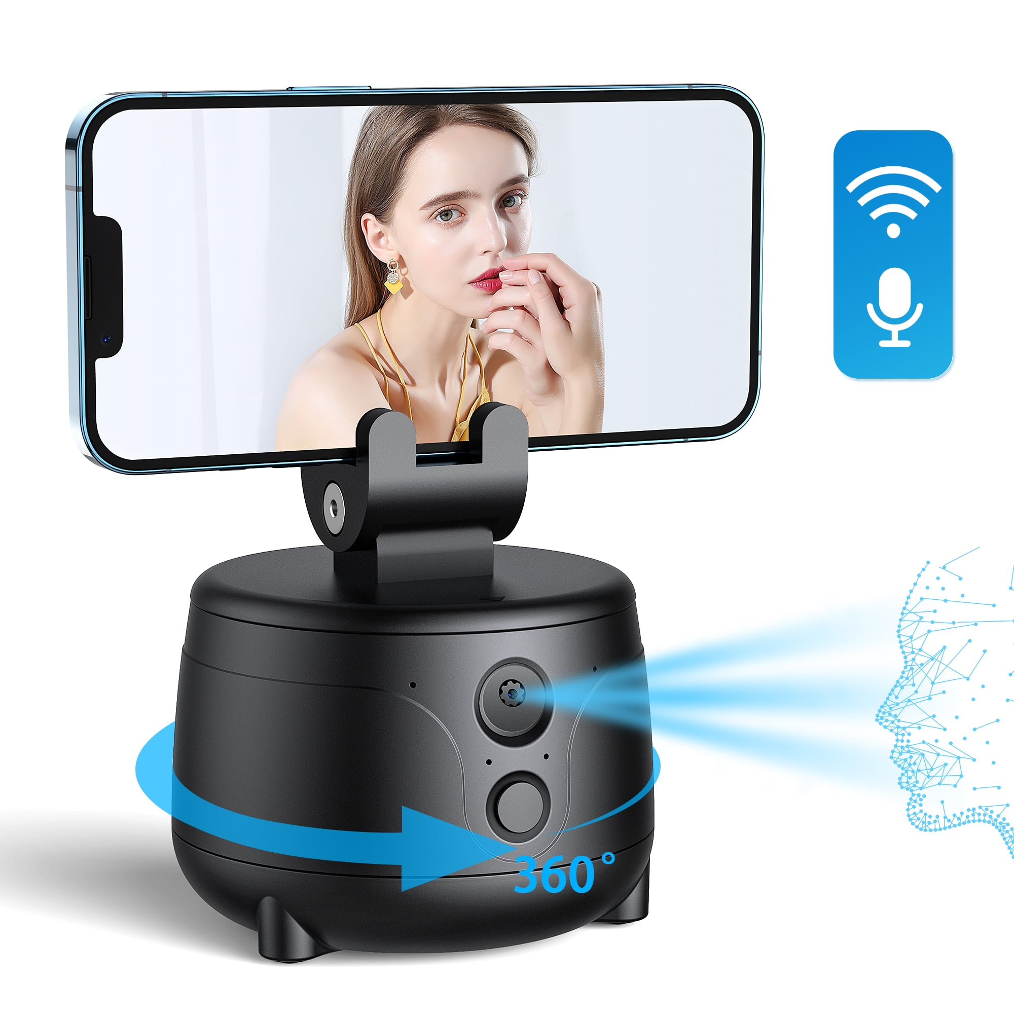 WeGuard Selfie Stick 360° Rotation Auto Face Tracking Phone Holder