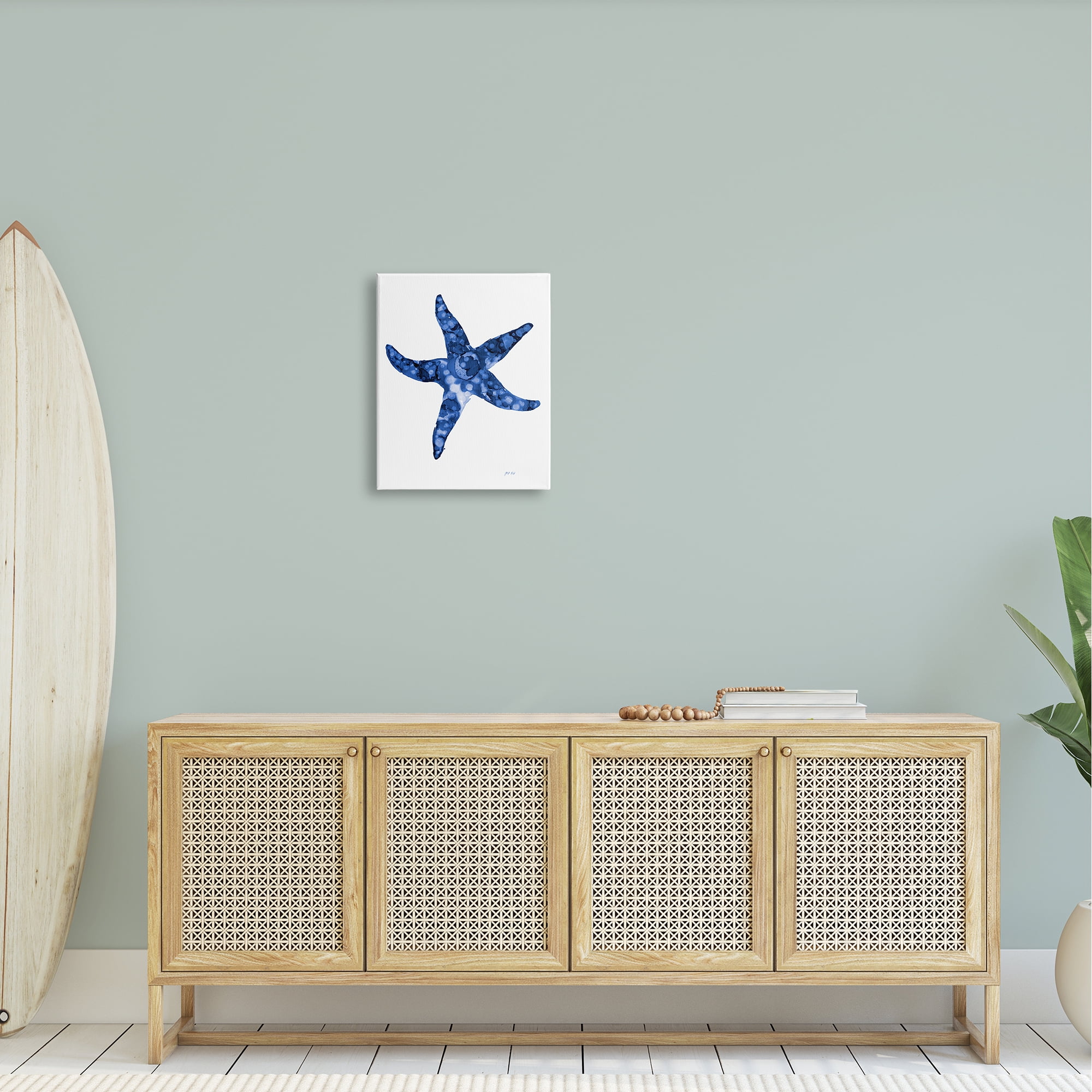 Stupell Industries Casual Starfish Beach Ocean Sea Life Painting Painting Gallery Wrapped Canvas Print Wall Art, Design by Patti Mann