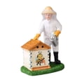 thumbnail image 4 of CoudarTitie Beekeeping Art Statue, Resin Figurine, Artwork, Ornament, Sculpture for Desktop, Spraying, 4 of 9
