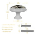 thumbnail image 6 of 4 Packs Cute Raccoon Fluorescence Crystal Glass Cabinet Knobs Drawer Handles for Kitchen Cabinets Dresser Cupboard Wardrobe Pulls Handles, 6 of 7