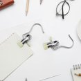 thumbnail image 2 of yeacher Lot de 30 Cintres de Garde-Robe Polyvalents en Acier Inoxydable avec Crochets pour Pantalons, Jupes et Jeans - Design Argent et Blanc Gain de Place, 2 of 6