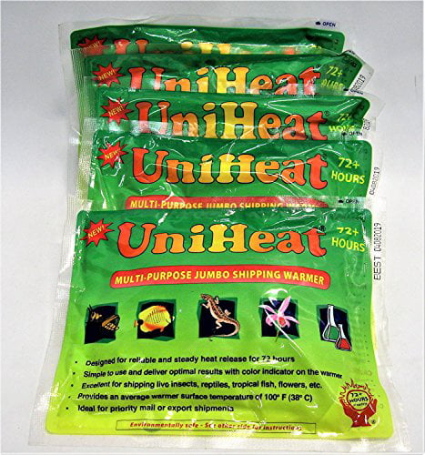 5 Pack! UniHeat 72 Hour Shipping Warmer Heat Pack Reptile Plant  Fish Chick 