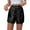 Black, variant on Shorts For Women Summer Solid Color Carnival Micro Elastic Slim Fit Spicy Side Zipper Shining Womens Shorts Sportwear,White,M