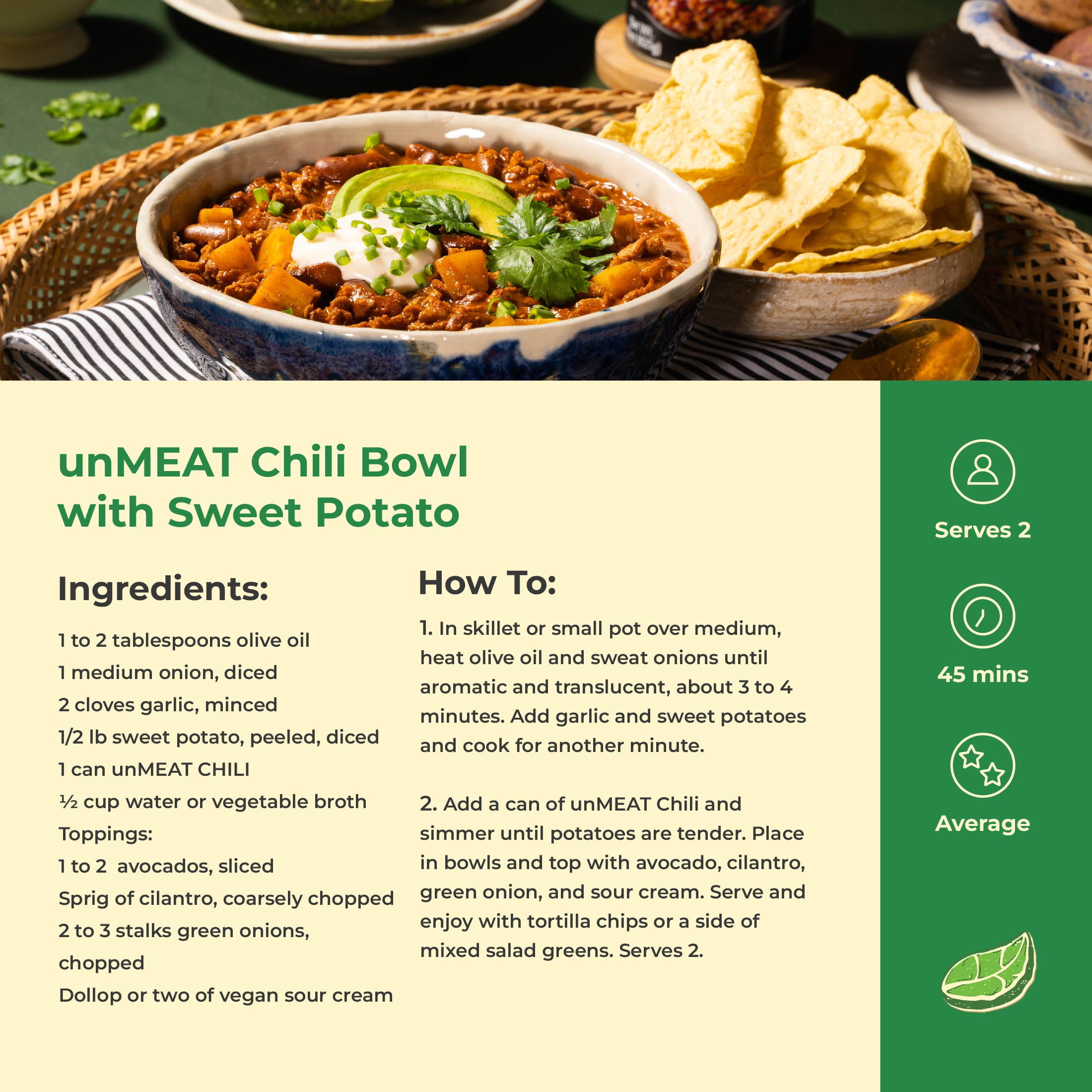 (2 pack) CPG unMEAT Chili with Beans, 15oz Can