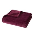thumbnail image 6 of Mainstays Cozy Textured Plush Throw Blanket, Purple, 50"x60" All Ages, 6 of 6