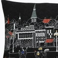 thumbnail image 4 of 24" Black Annapolis Nighttime Skyline Lumbar Decorative Pillow, 4 of 6