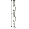 thumbnail image 5 of Accessory Chain - 10' of 9 Gauge Chain in Brushed Nickel, 5 of 5