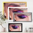 thumbnail image 4 of Designart 'Bright Eye Makeup In Luxurious Blue And Pink Shades' Modern Framed Art Print, 4 of 4