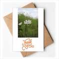 thumbnail image 1 of Double Blanc Cosmos Art Déco Mode Merci Cartes Enveloppes Note Vierge, 1 of 3
