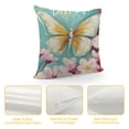 thumbnail image 4 of SHANXI  Spring Pillow Cover  Yellow Butterfly Decorations Seasonal Farmhouse Summer Pillow Case Decor for Sofa Couch 22x22in, 4 of 5