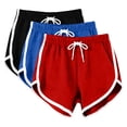 thumbnail image 2 of SROBPTY 3 Pack Womens Pajama Shorts Solid Elastic Waist Sports Pants, 2 of 5