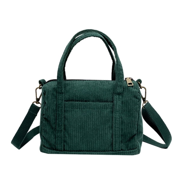 Bolso Cruzado Btafrte pana Retro Japonés y Coreano Almohada verde