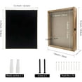 thumbnail image 3 of Carbonized Black Shadow Box Frame Real Glass Window Door with Hinge 13 x 16, 3 of 6