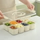 thumbnail image 5 of Recipiente hermético para cocina con 8 compartimentos para especias y condimentos, organizador transparente para pimienta seca y hierbas con tapa segura para usar en la despensa y la, 5 of 7