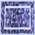 thumbnail image 1 of Ahgly Company Indoor Square Abstract Blue Contemporary Area Rugs, 6' Square, 1 of 4
