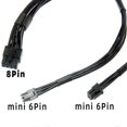 thumbnail image 3 of Cable divisor en Y de alimentación yuxing PCI-E Dual Mini 6 pines a 8 pines Negro, 3 of 5