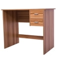 thumbnail image 6 of Sesslife Computer Desk with 2 Storage Drawers, Home Office Desk with Wooden Frame and 35.43" L x 19" W Desktop, Wooden Desks for Home Office Bedroom Living Room, Oak, 6 of 10