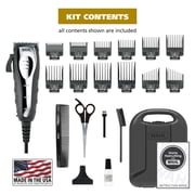 Wahl ATV Total Body Manscaper Hair Clipper for Men, Corded 18pc, Black Chrome 3024498