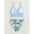 thumbnail image 3 of Family Matching Swimsuits Floral Mommy and Me Tummy Control Bikini Set Dad Son Swim Trunks Swimwear, 3 of 6