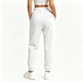 thumbnail image 5 of GZMOALH Women's Waffle Knit Jogger Pants, Elastic Waist with Side Pockets and Tapered Cuffs for Casual Daily Wear, 5 of 6