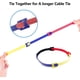 thumbnail image 5 of 120 Piezas Bridas de Velcro para Cables 12 x 150 mm (Paquete de 4 Colores), Bridas de Nylon Reutilizables, Bridas de Velcro para Cables, Bridas para Cables, Cables de PC, Cables Eléctricos, 5 of 5