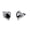 E394, variant on White Gold Plated Heart-Shape Cubic Zirconia Stud Earrings Crystal Love Heart Halo Post Studs Earrings Set