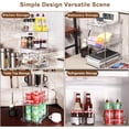 thumbnail image 3 of 3 Tier 2 Pack Clear Pull-Out Home Organizers with 2pcs Storage Drawers, Multi-Purpose Slide-Out Organizers and Storage, Bathroom Organizer, Kitchen Organizer, Medicine Organizer Cabinet, 3 of 6