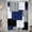 Navy Blue, variant on Extra Long Shower Curtain 84 Inch Length Shower Curtain Set with 12 Whitw Hooks - Navy Blue Shower Curtain Waterproof Fabric