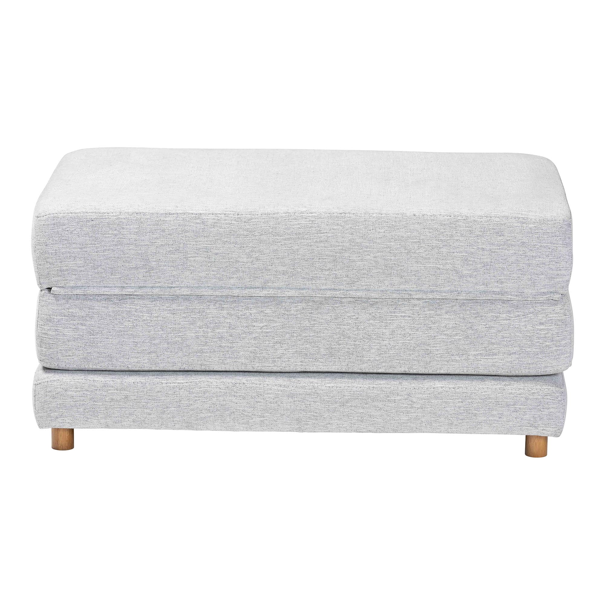 Baxton Studio Sabriel Modern Sleeper Ottoman, Light Grey